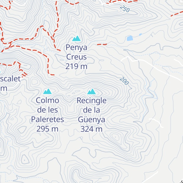 Map of Recingle de la Güenya