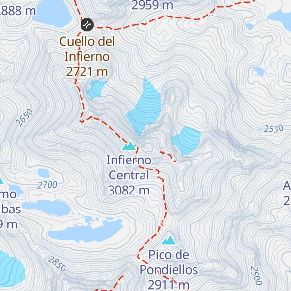 Map of Infierno Oriental