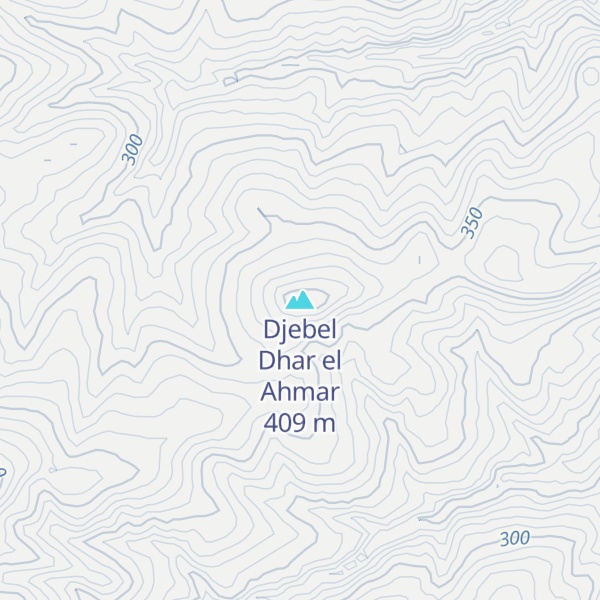 Map of Djebel Dhar el Ahmar