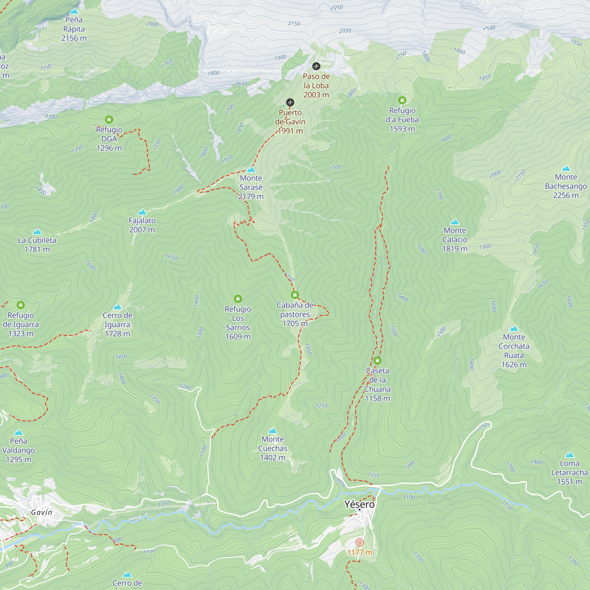 Cabaña de pastores map