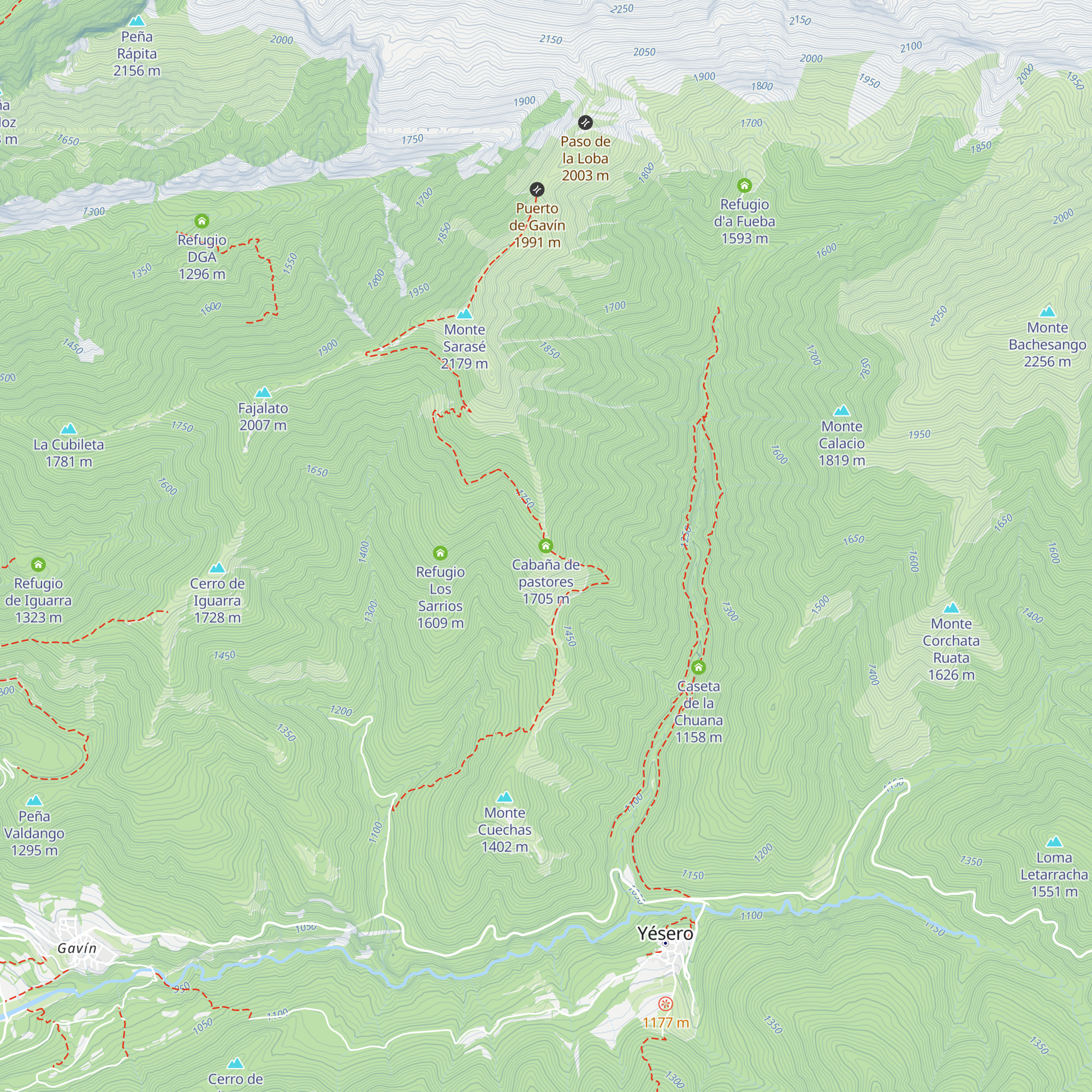 Cabaña de pastores map