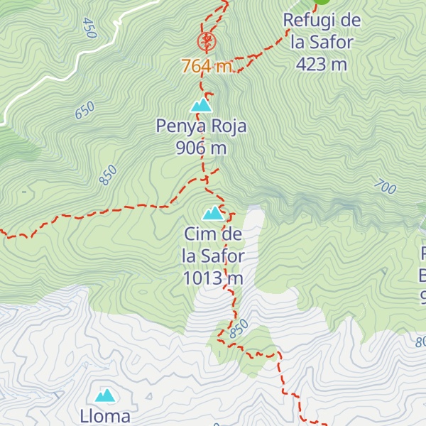 Map of Cim de la Safor