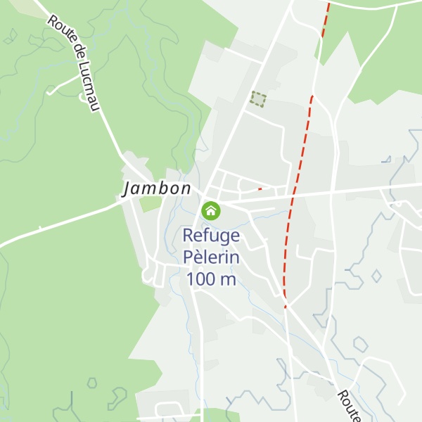 Map of Refuge Pèlerin