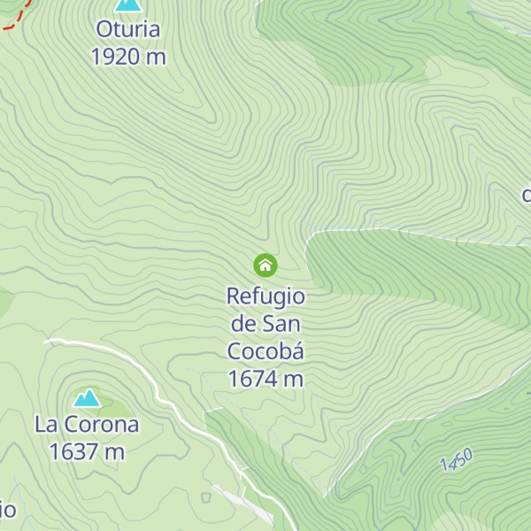 Map of Refugio de San Cocobá