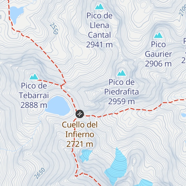 Map of Pico de las Marmoleras