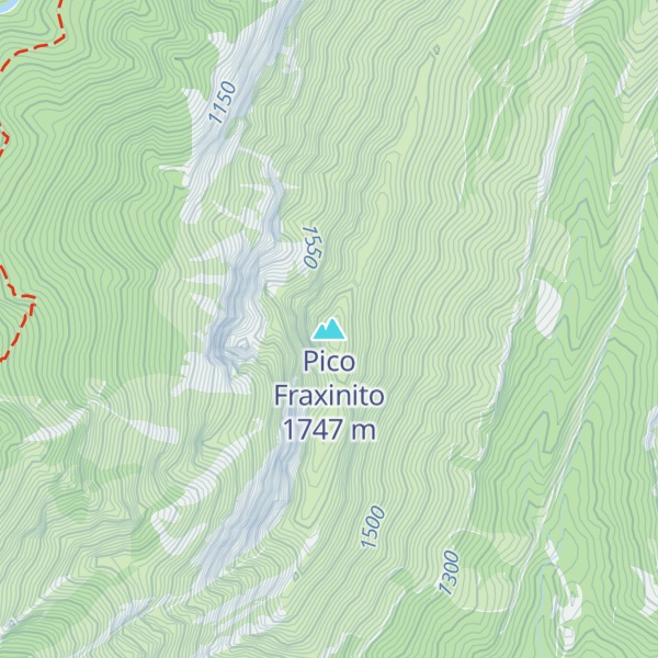 Map of Pico Fraxinito