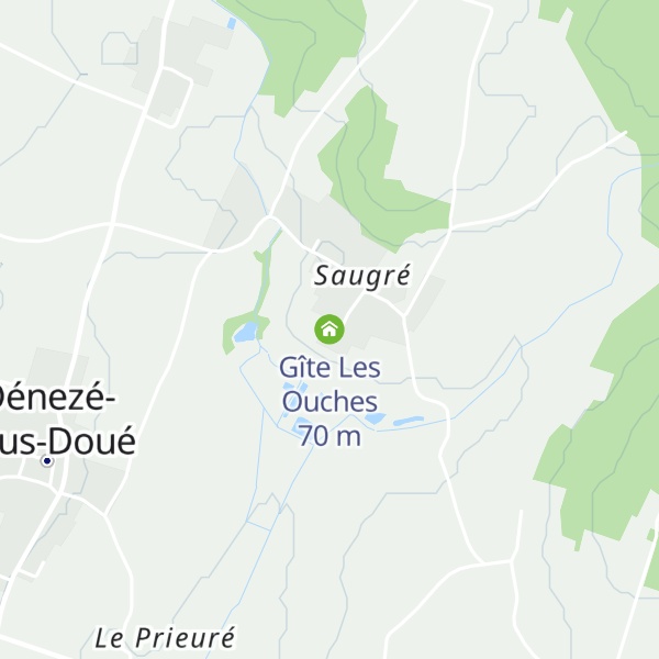 Map of Gîte Les Ouches