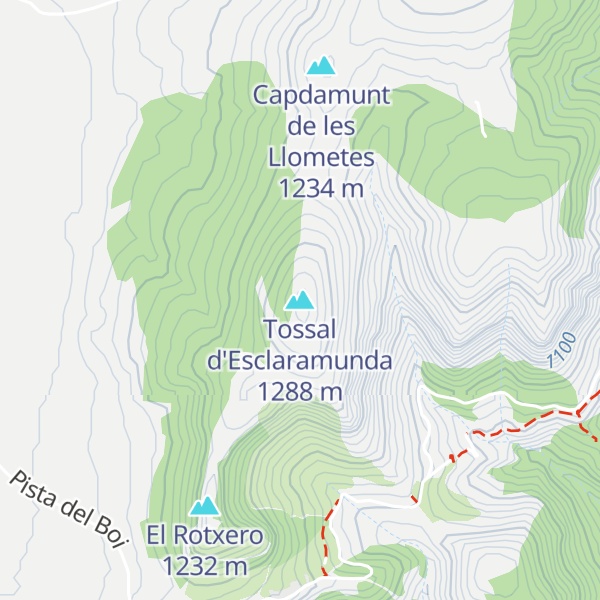 Map of Tossal d'Esclaramunda
