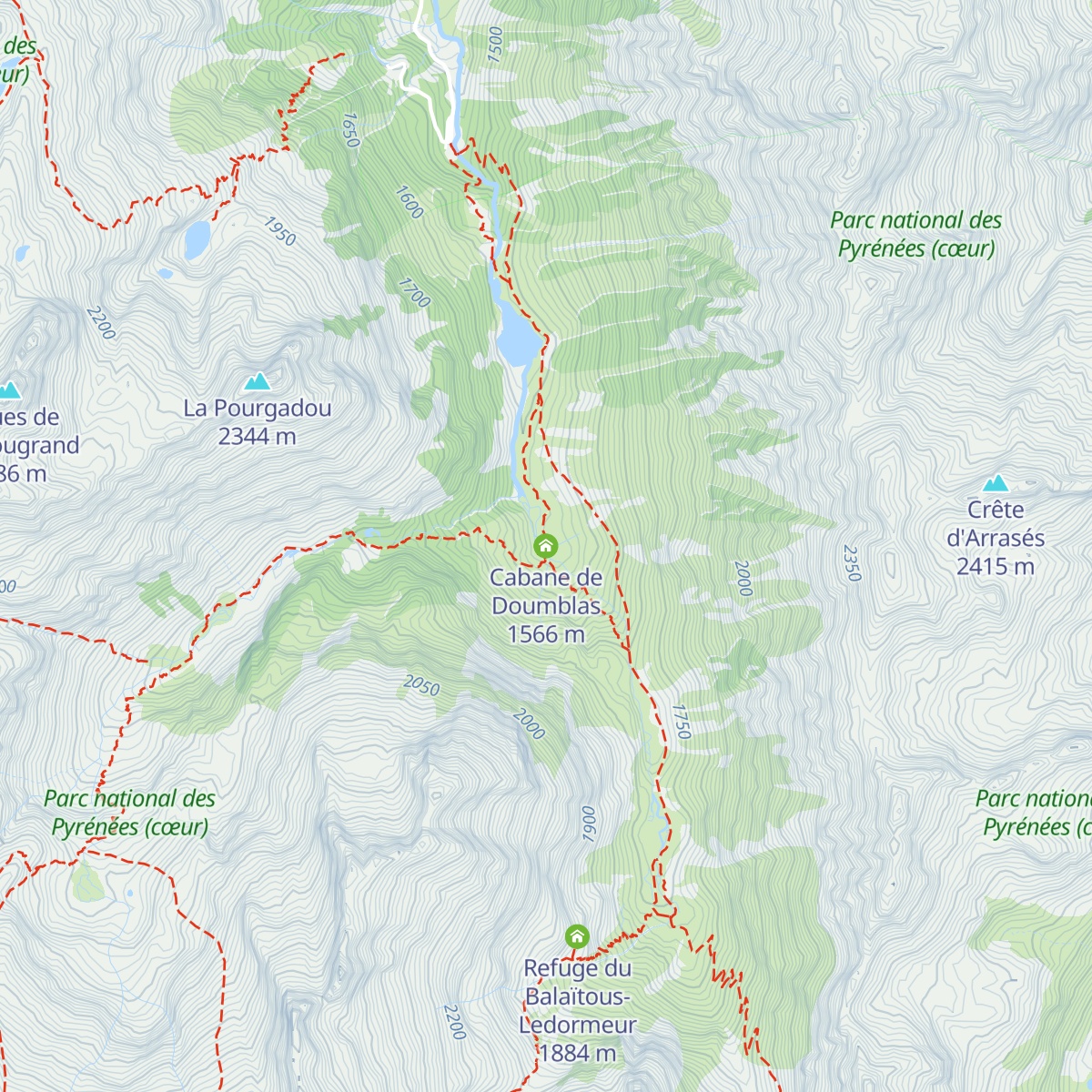 Cabane de Doumblas map