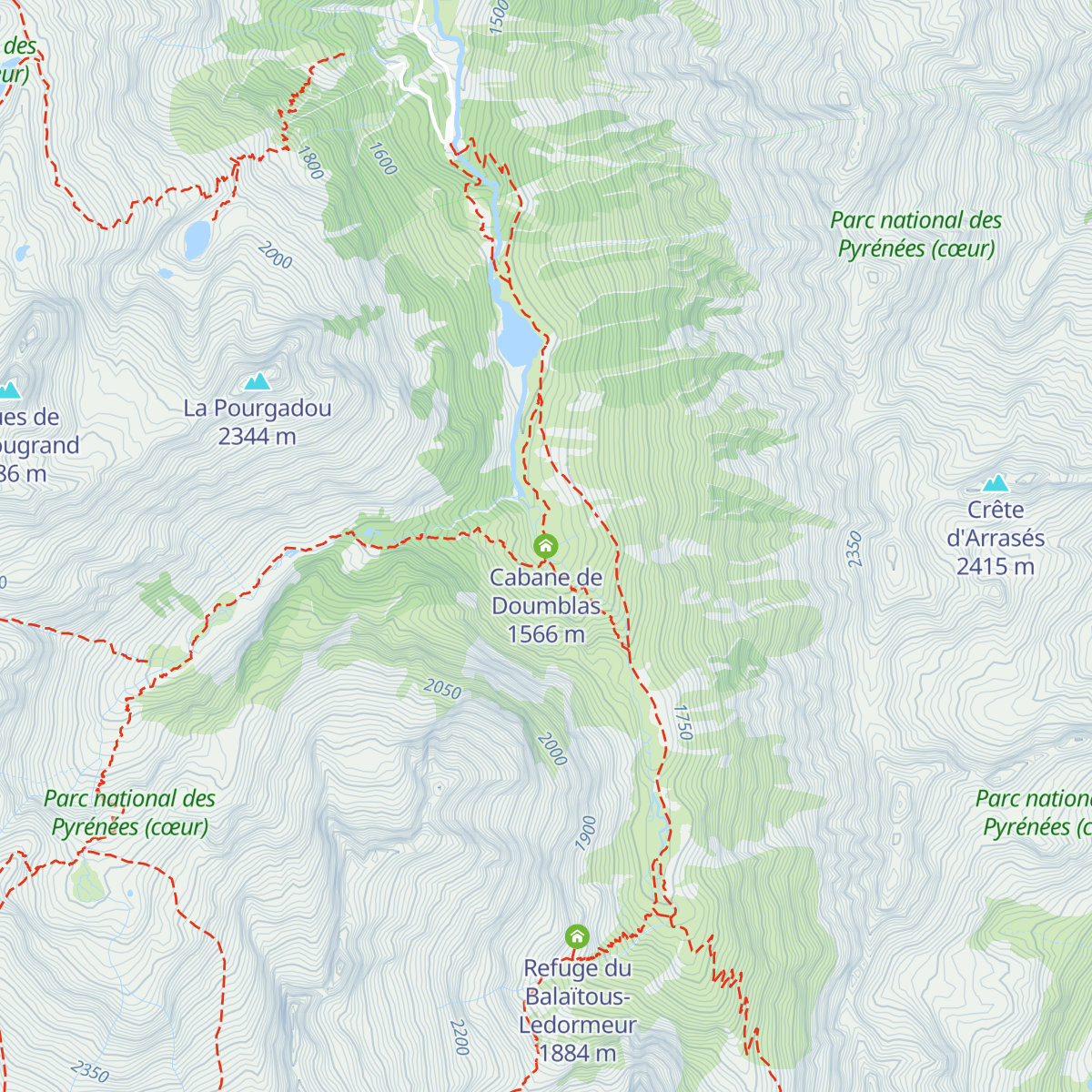 Cabane de Doumblas map