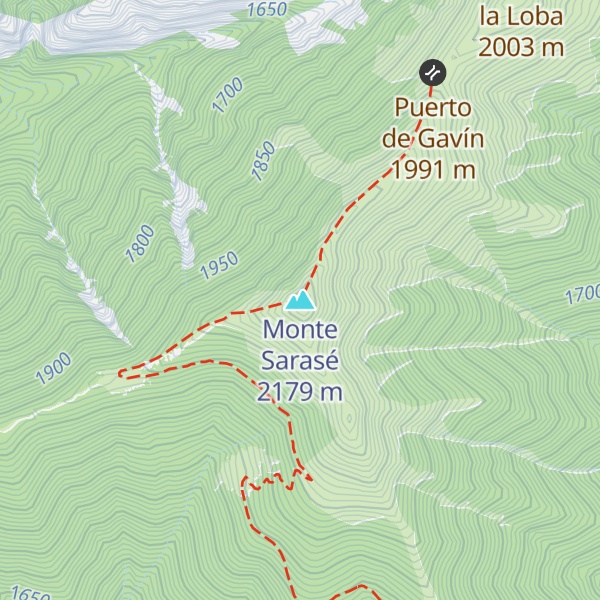 Map of Monte Sarasé