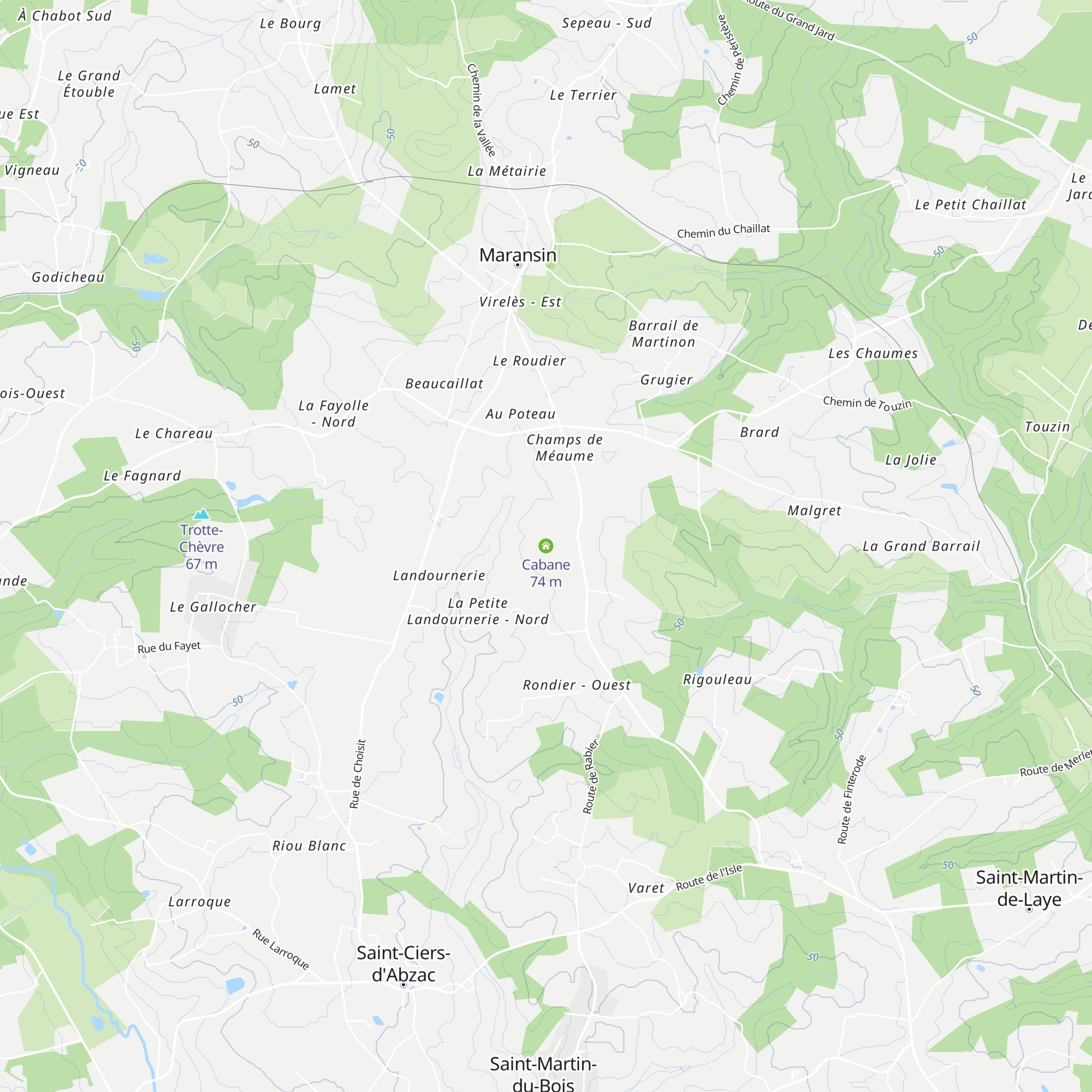 Cabane map