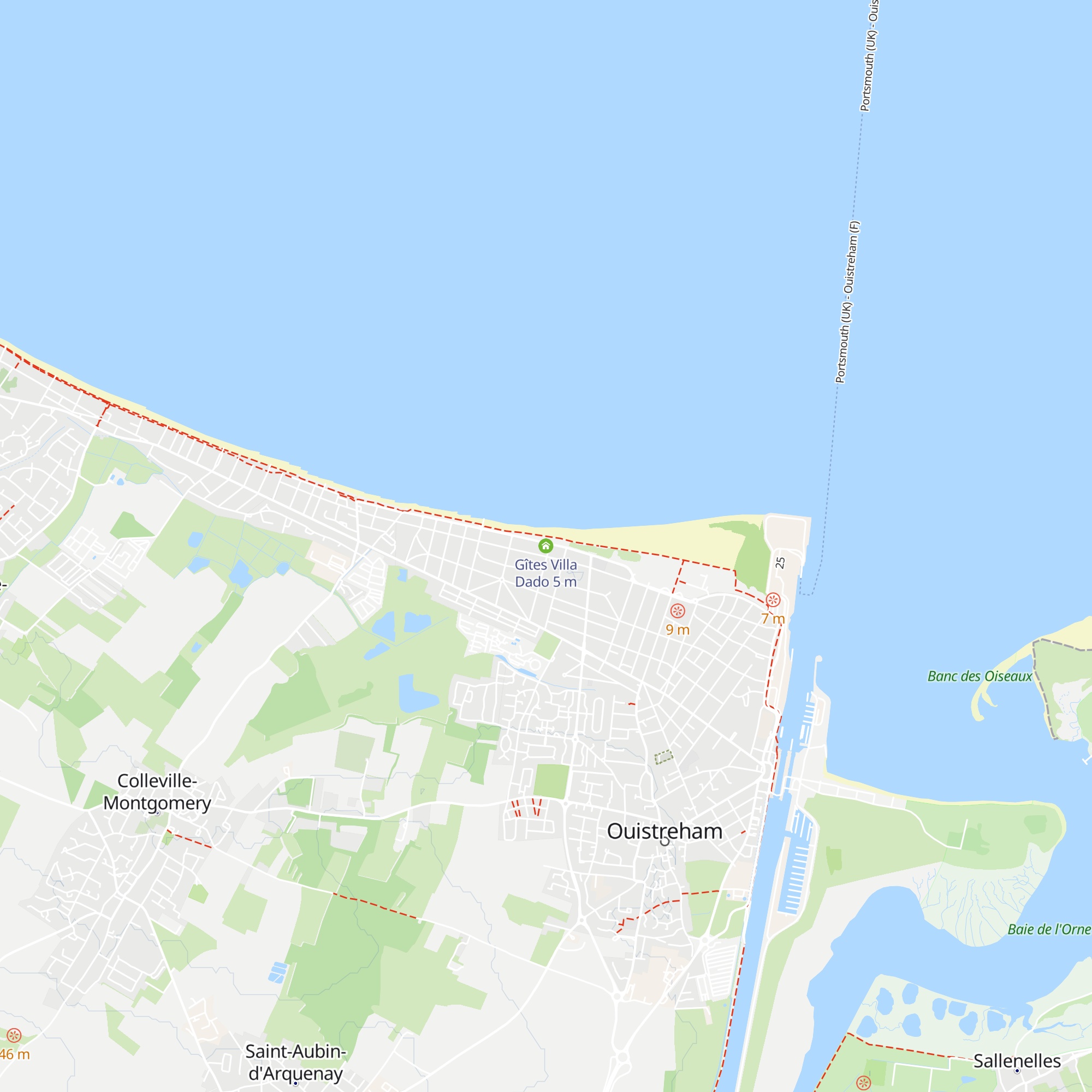 Gîtes Villa Dado map