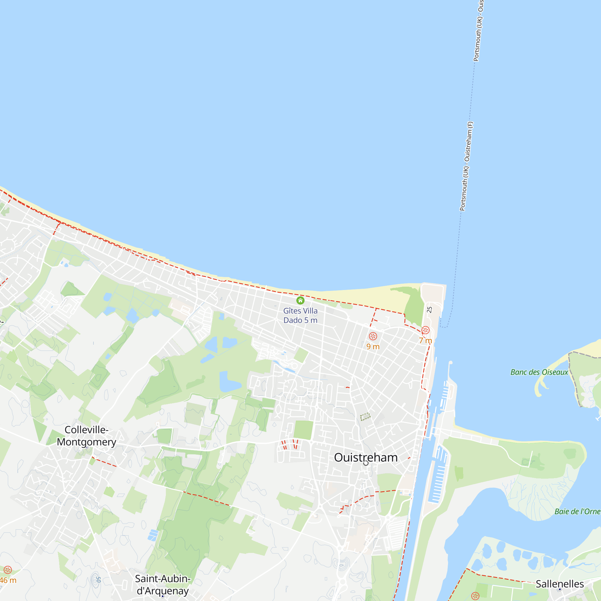 Gîtes Villa Dado map