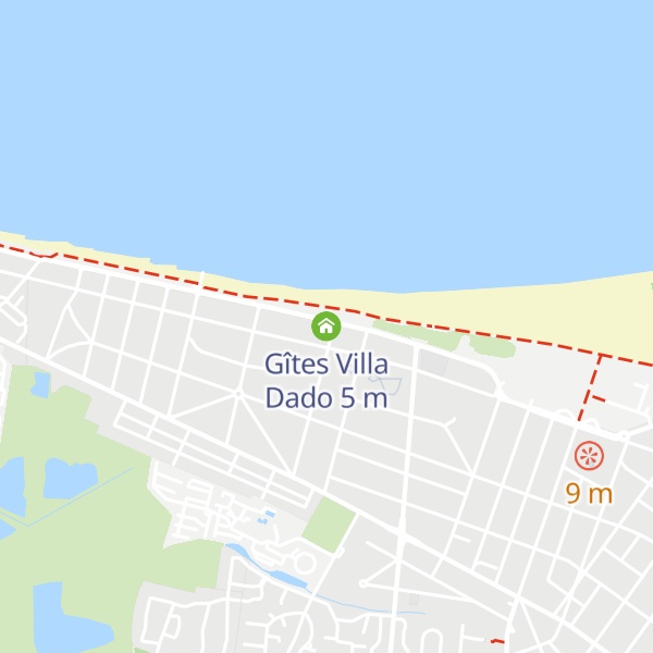 Map of Gîtes Villa Dado