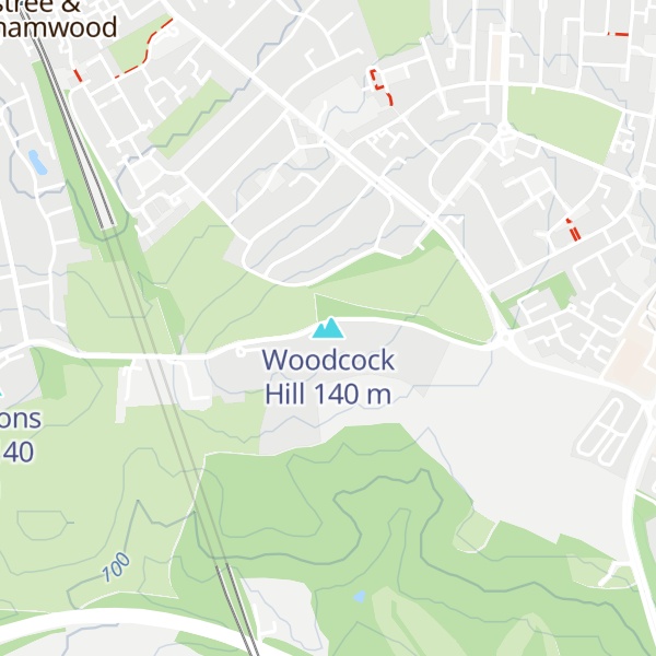 Map of Woodcock Hill