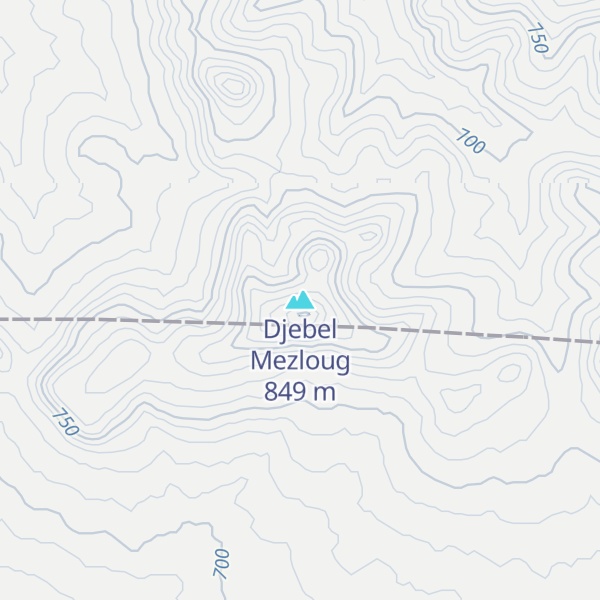 Map of Djebel Mezloug