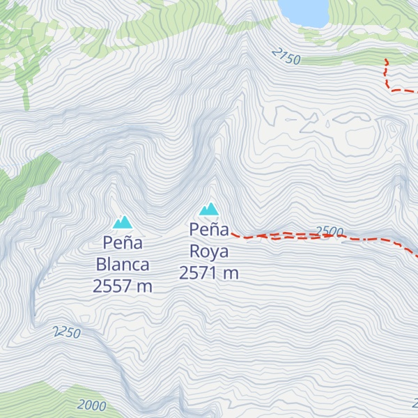 Map of Peña Roya