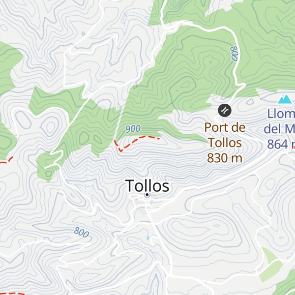 Map of Cim de la Solana