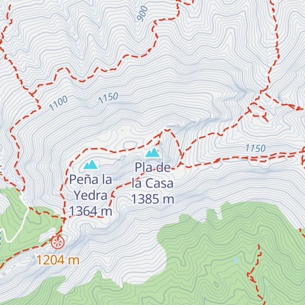 Map of Pla de la Casa