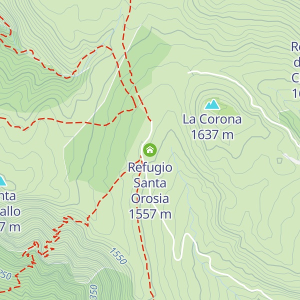 Map of Refugio Santa Orosia