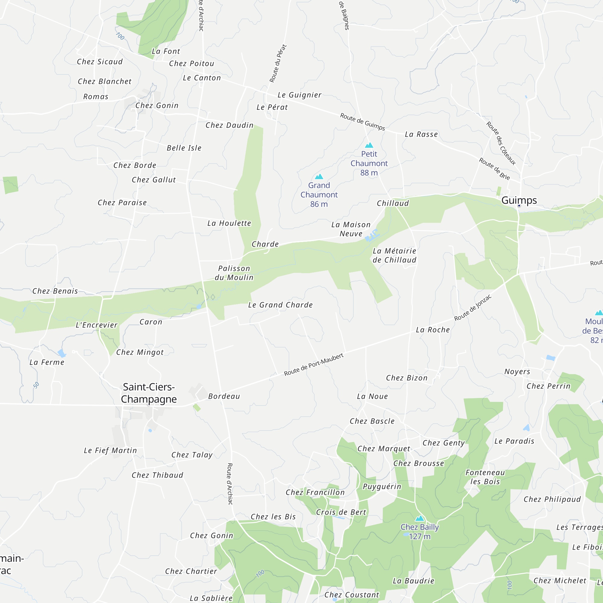 Chataignier map