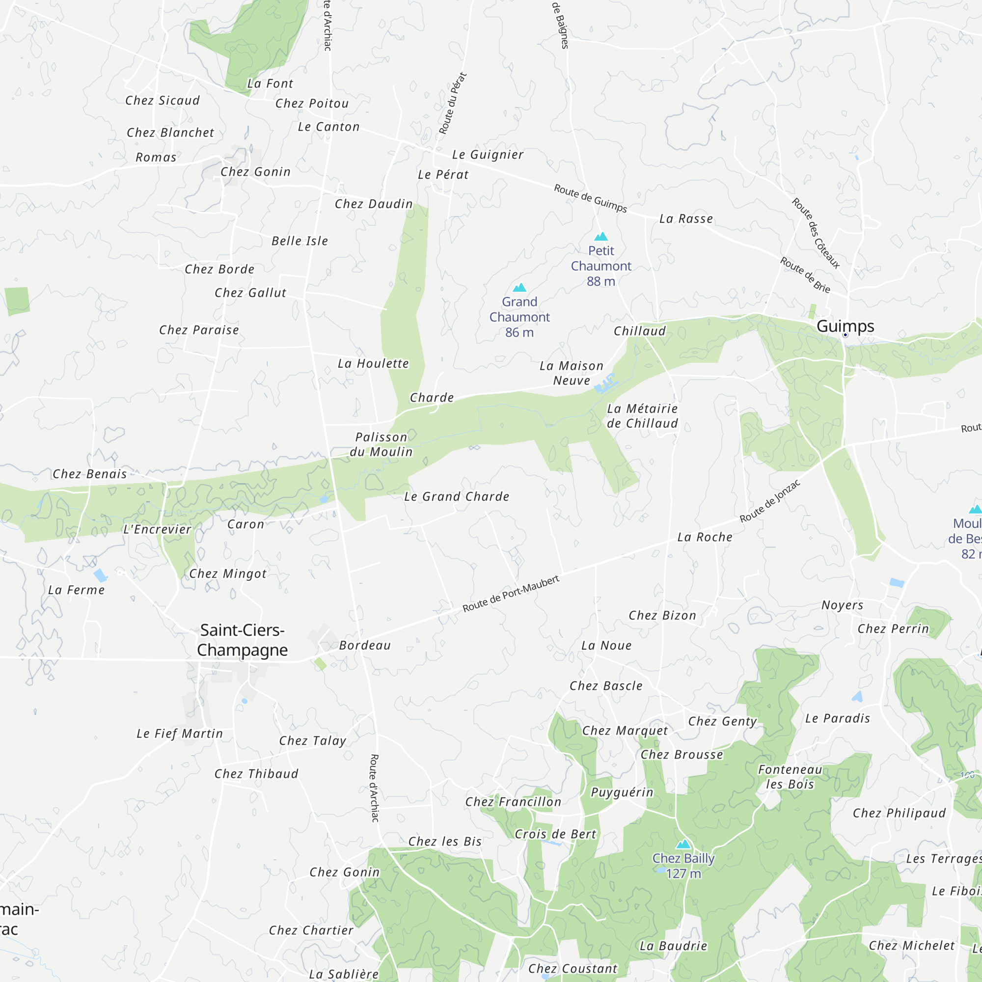 Chataignier map