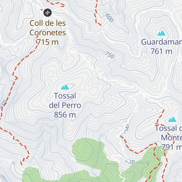 Map of Tossal dels Fossinos