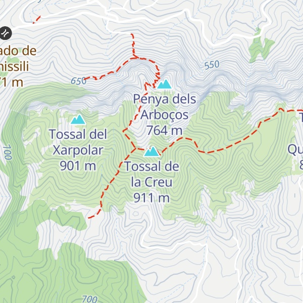 Map of Tossal de la Creu