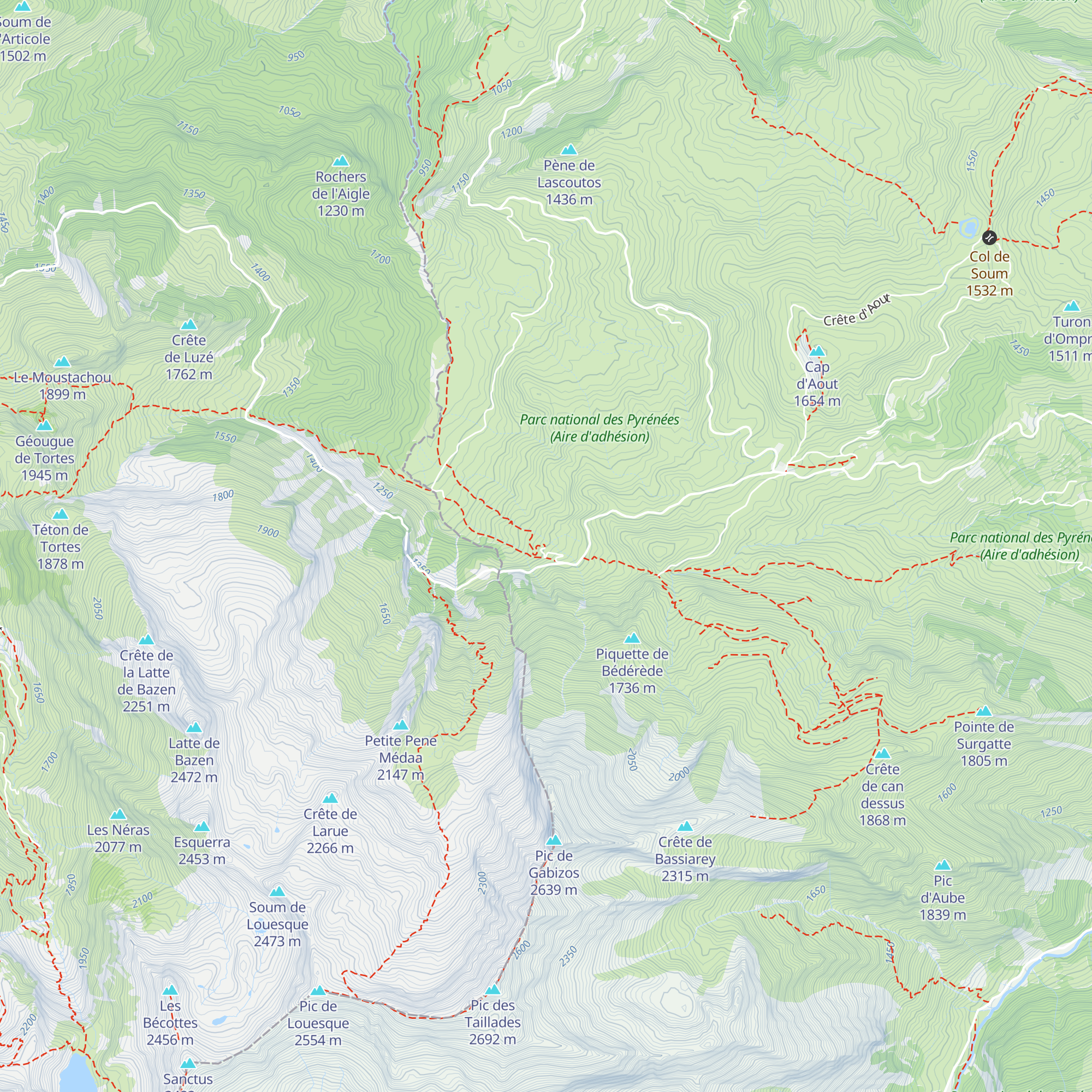Cabane de Bettorte map