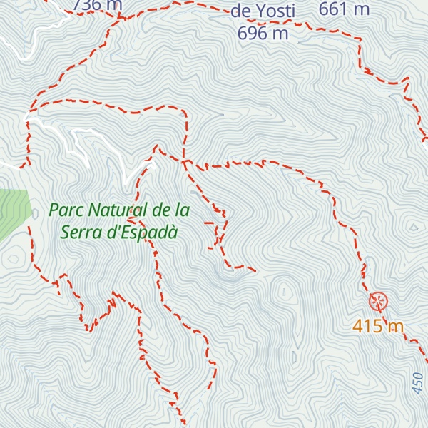 Map of Penyes de Moixell