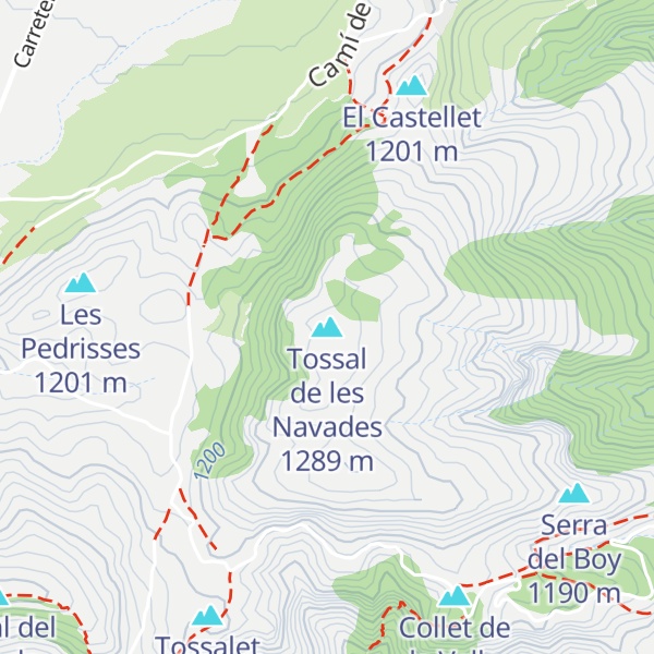 Map of Tossal de les Navades
