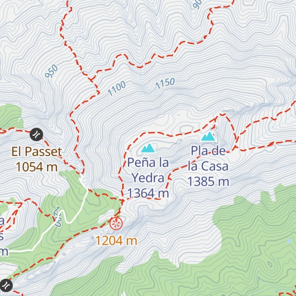Map of Peña la Yedra