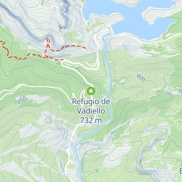 Map of Refugio de Vadiello