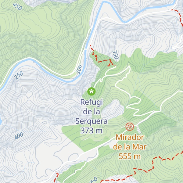 Map of Refugi de la Serquera