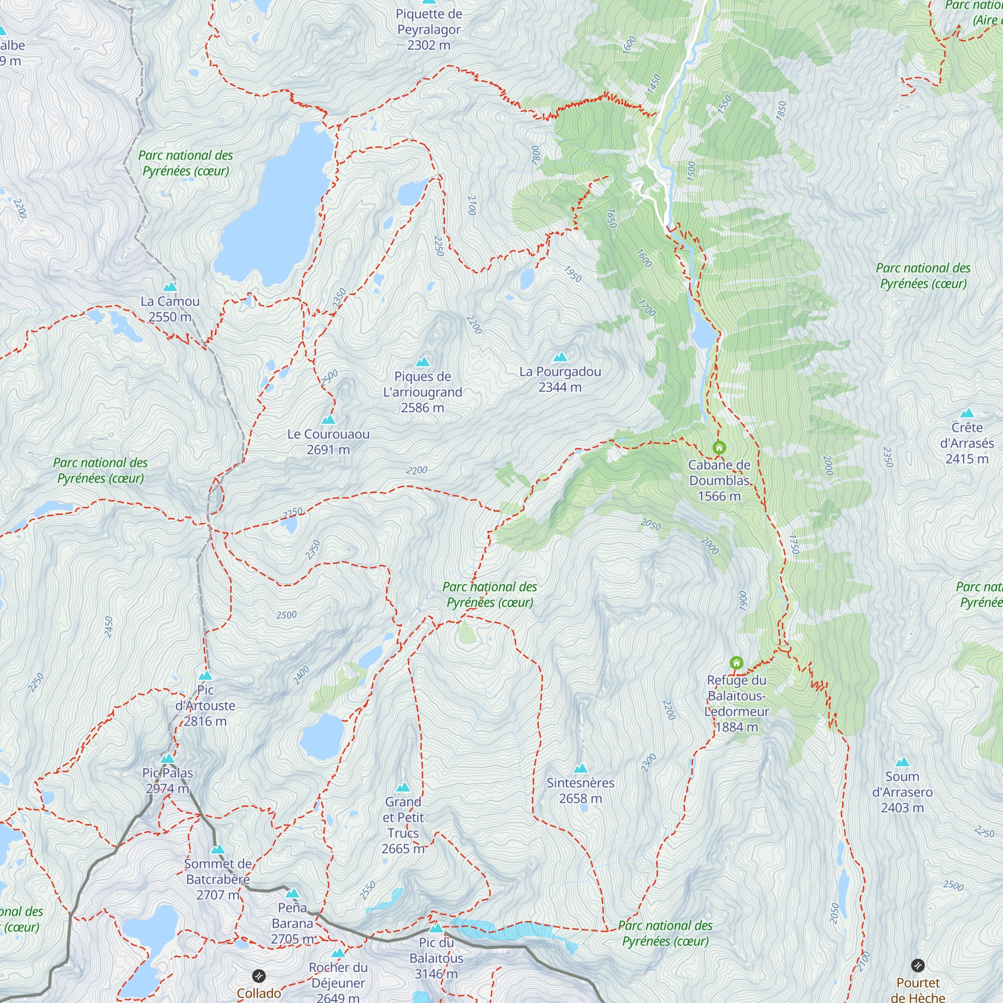Toue de Larribet map
