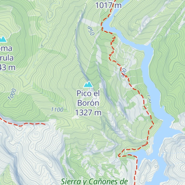 Map of Aguja de Mummery