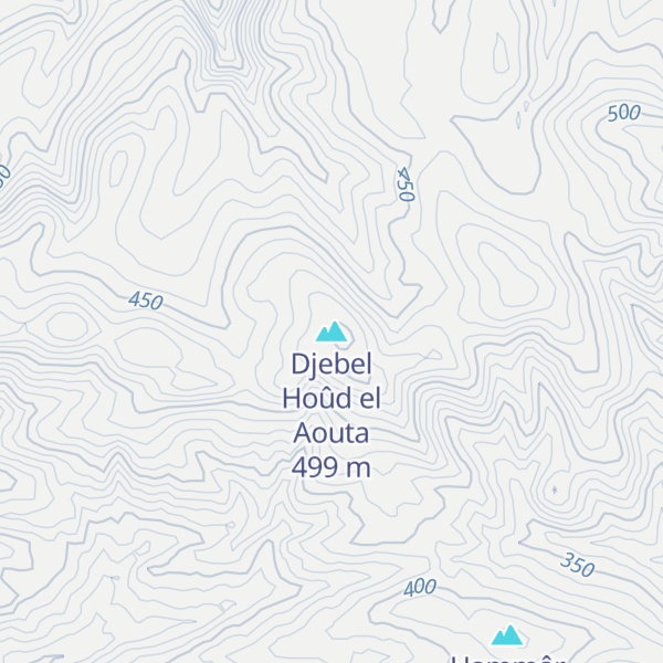 Map of Djebel Hoûd el Aouta