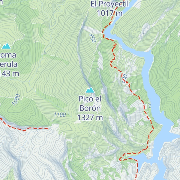 Map of Pico el Borón