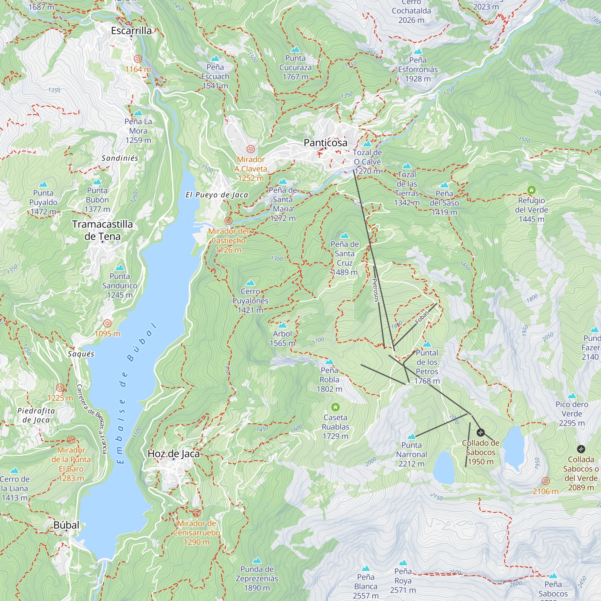 Cabaña Yanel map