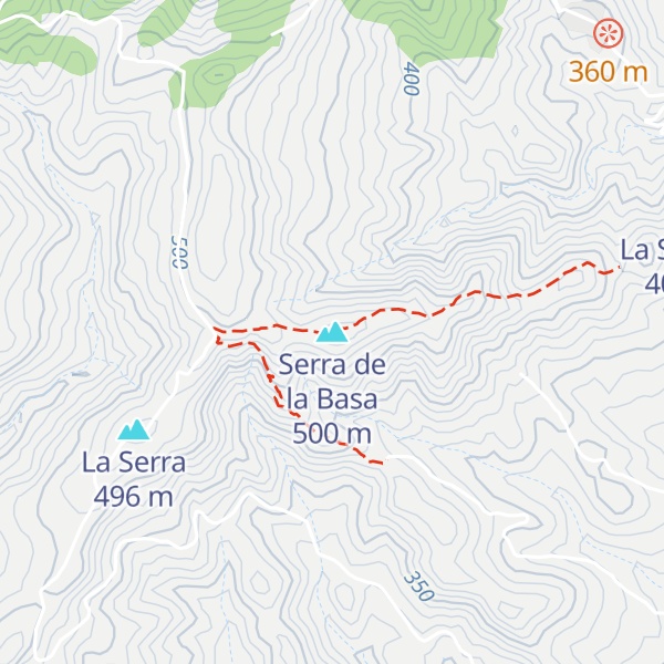 Map of Serra de la Basa
