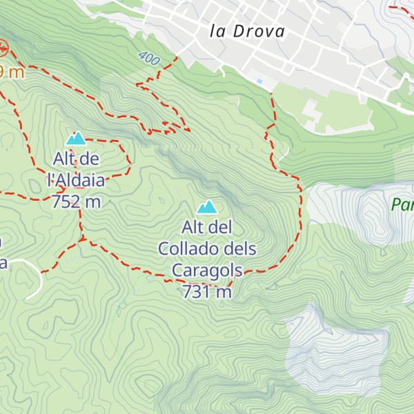 Map of Alt del Collado dels Caragols