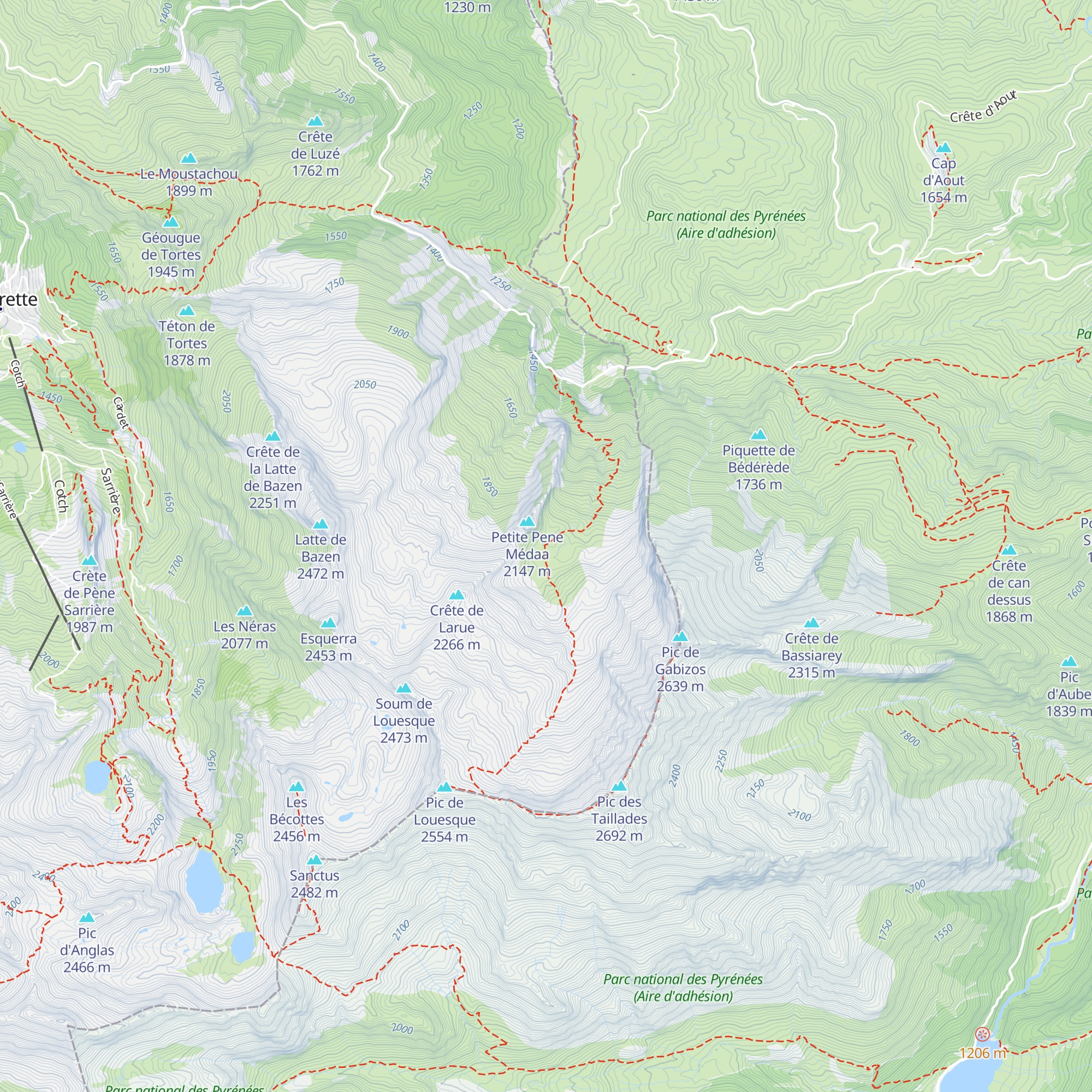 Cabane de Larue map