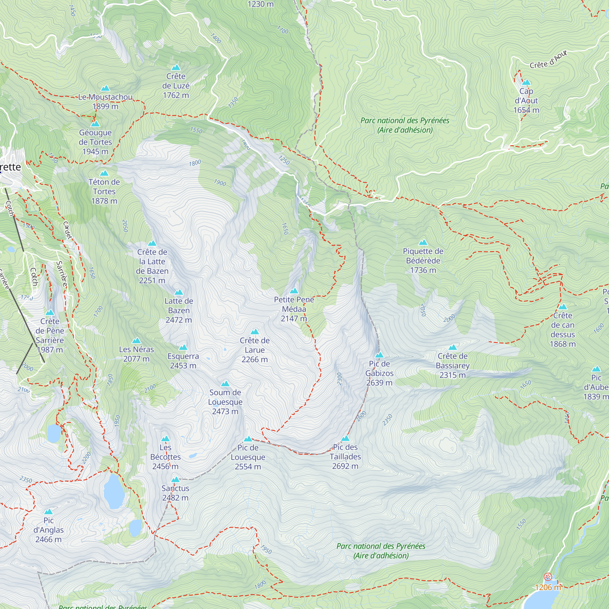 Cabane de Larue map