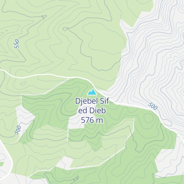 Map of Djebel Sif ed Dieb