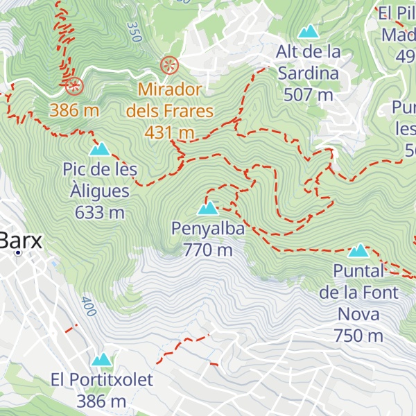 Map of Penyalba