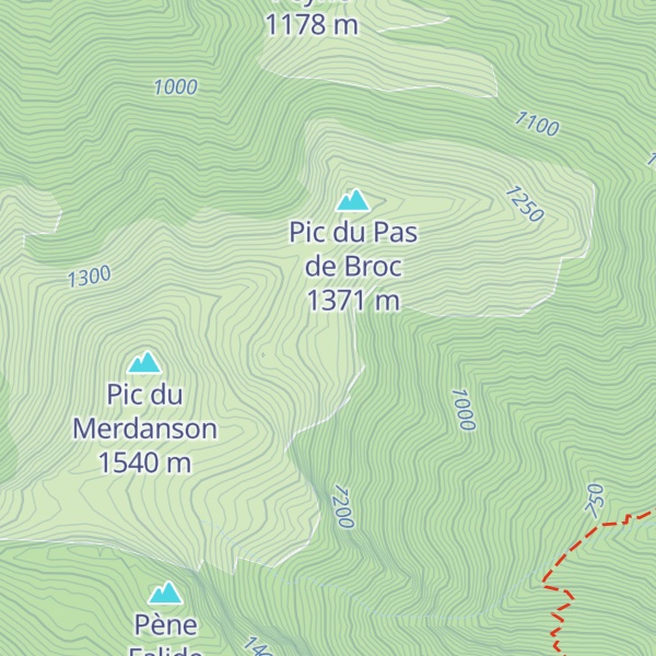 Map of Cabane Louscuts
