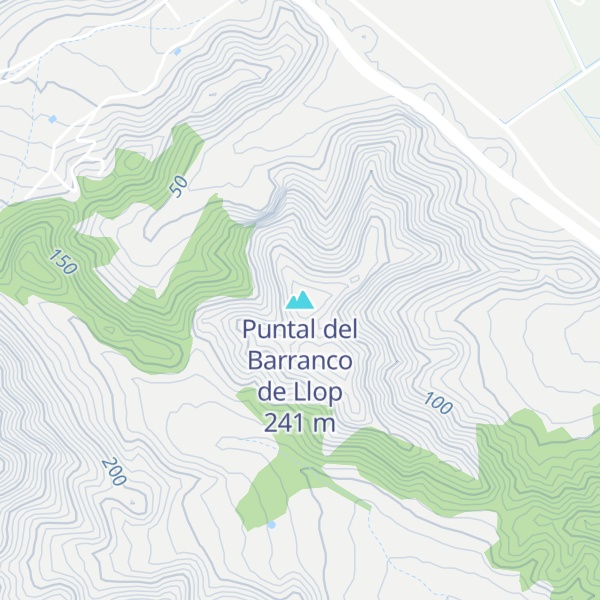 Map of Puntal del Barranco de Llop