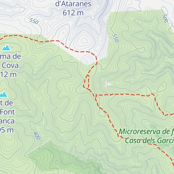 Map of Alt de les Aligues