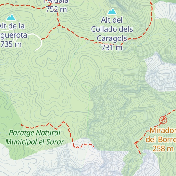 Map of Alt de la Lletrera